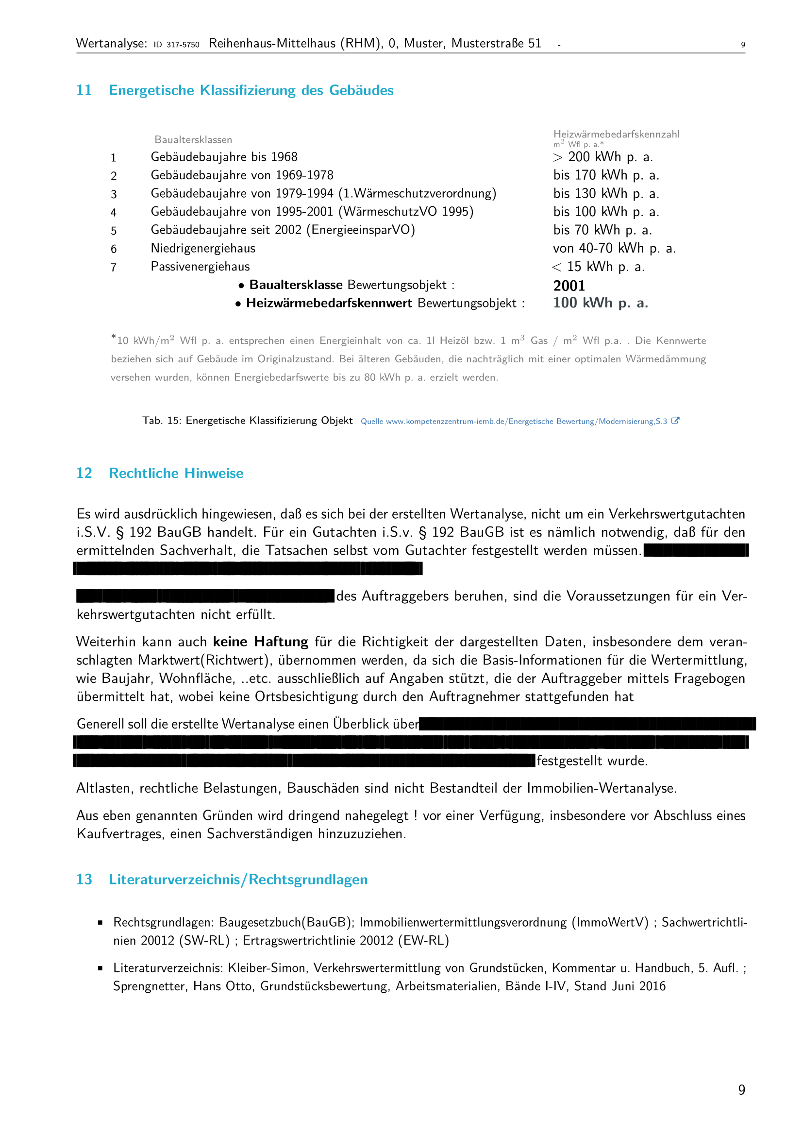 Immobilien-Wertanalyse
